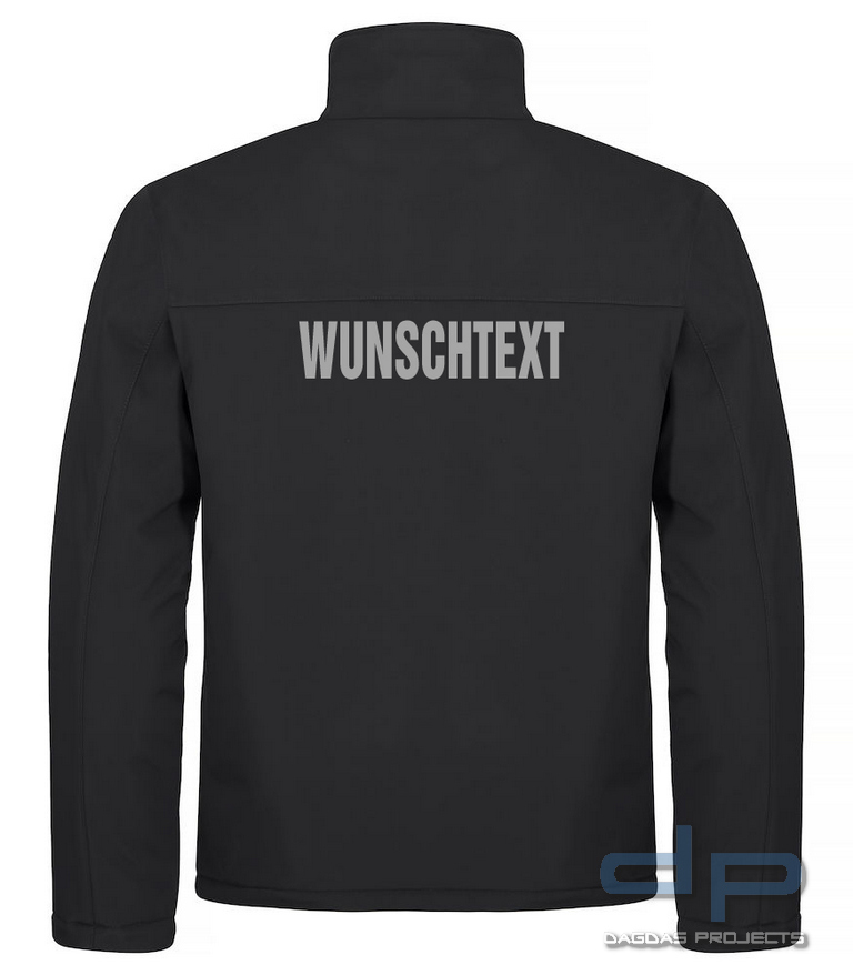 Behörden Padded Softshell Jacke in verschiedenen Farben mit Aufdruck nach Wunsch in reflex silber