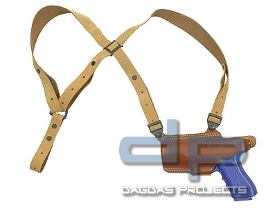Radar Schulter-/Gürtelholster Braun Glock - Links