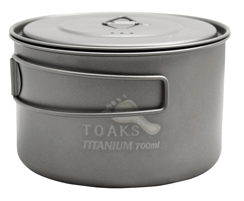 Toaks Titanium Pot 700 ml mit Deckel