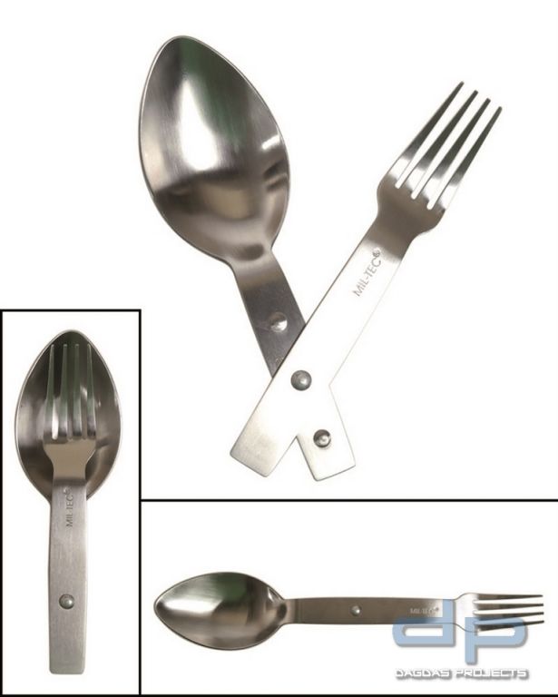 KLAPPESSBESTECK S/STEEL (MILTEC®-GÖFFEL) 10 Stück