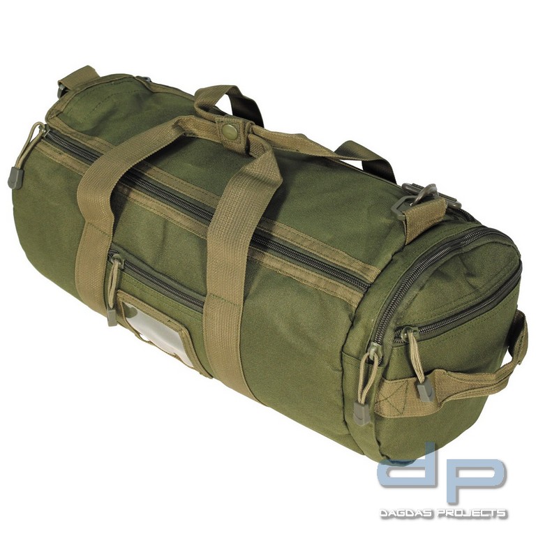 Einsatztasche, rund, "MOLLE", oliv