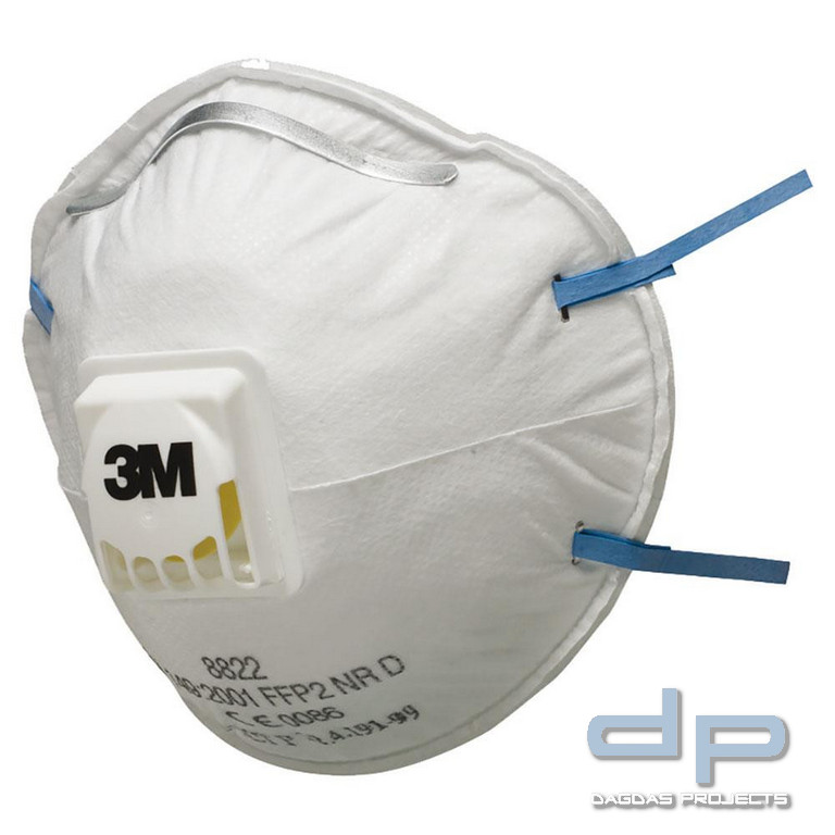 3M® Atemschutzmaske "8822" FFP2 NR D vorgeformte Partikelmasken mit Ausatemventil