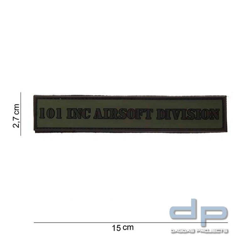 Emblem 3D PVC 101 INC Airsoft Division Tab