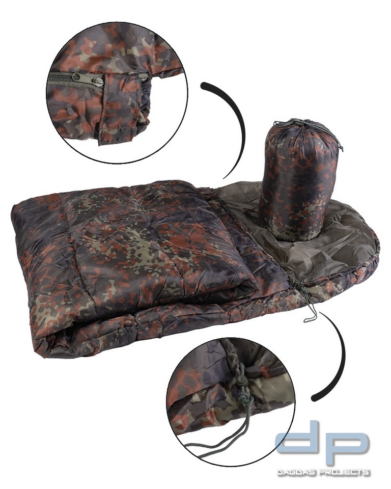 SCHLAFSACK COMMANDO M.PACKS.FLECKTARN VPE 2