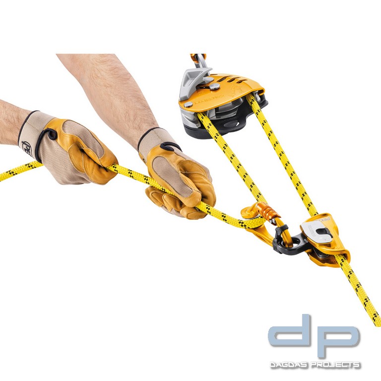 PETZL Abseilgerät MAESTRO S - integrierte Umlenkrolle mit Rücklaufsperre