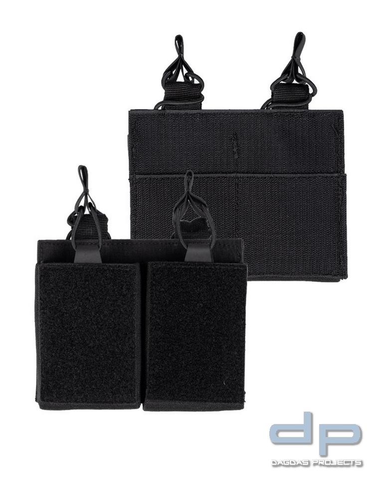 MAG.TASCHE DOUBLE M.KLETTRÜCKEN SCHWARZ VPE 5