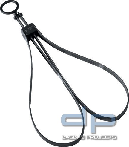 ASP Einweghandfessel Kunststoff Schwarz 6er Pack