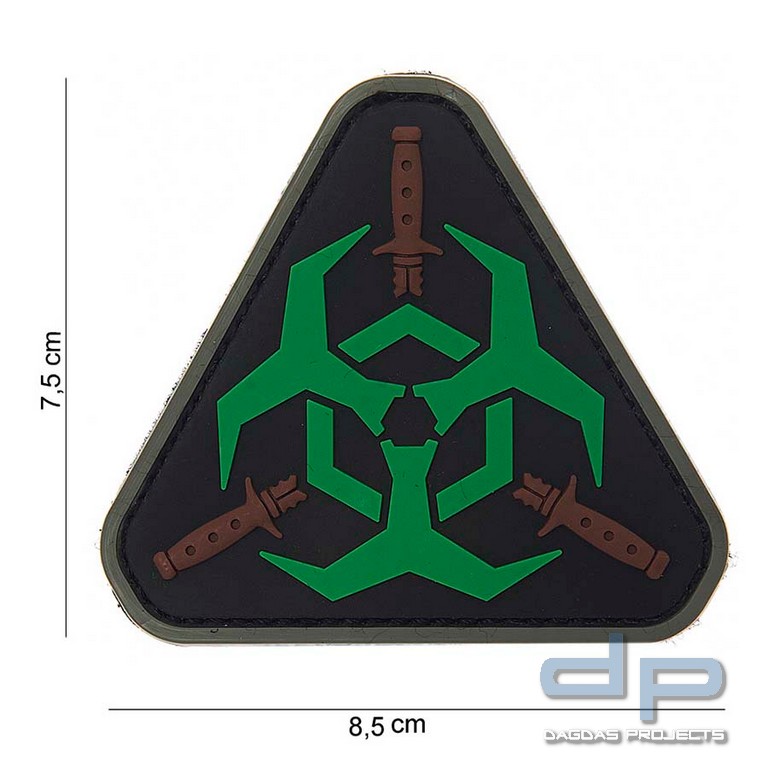 Emblem 3D PVC Outbreak Response Schwarz/Grün