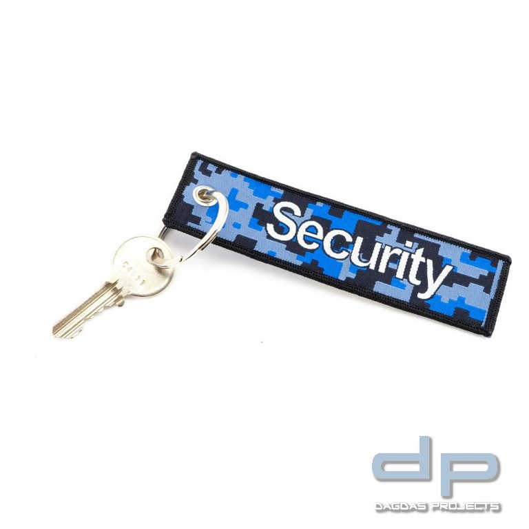 Anhänger Security mit Schlüsselring, Textil (125 x 35 mm)