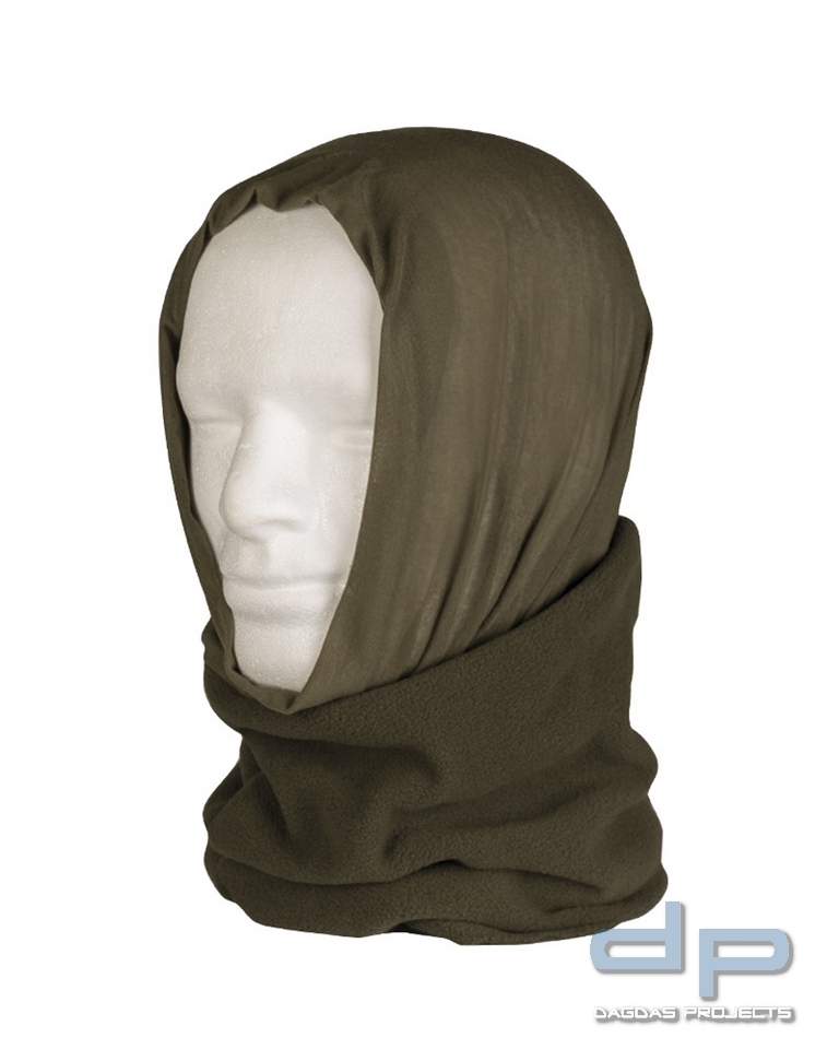 MULTI FUNCTION HEADGEAR PES/FLEECE OLIV VPE 12