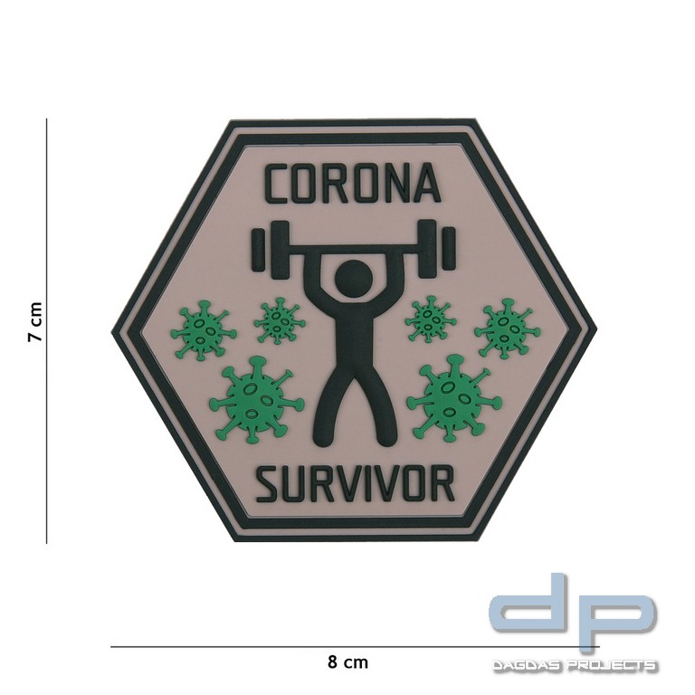 Emblem 3D PVC Corona Survivor #6101