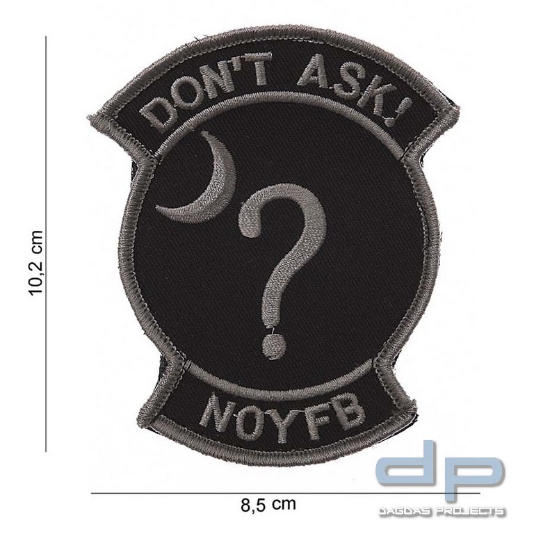 Emblem Stoff Don't Ask