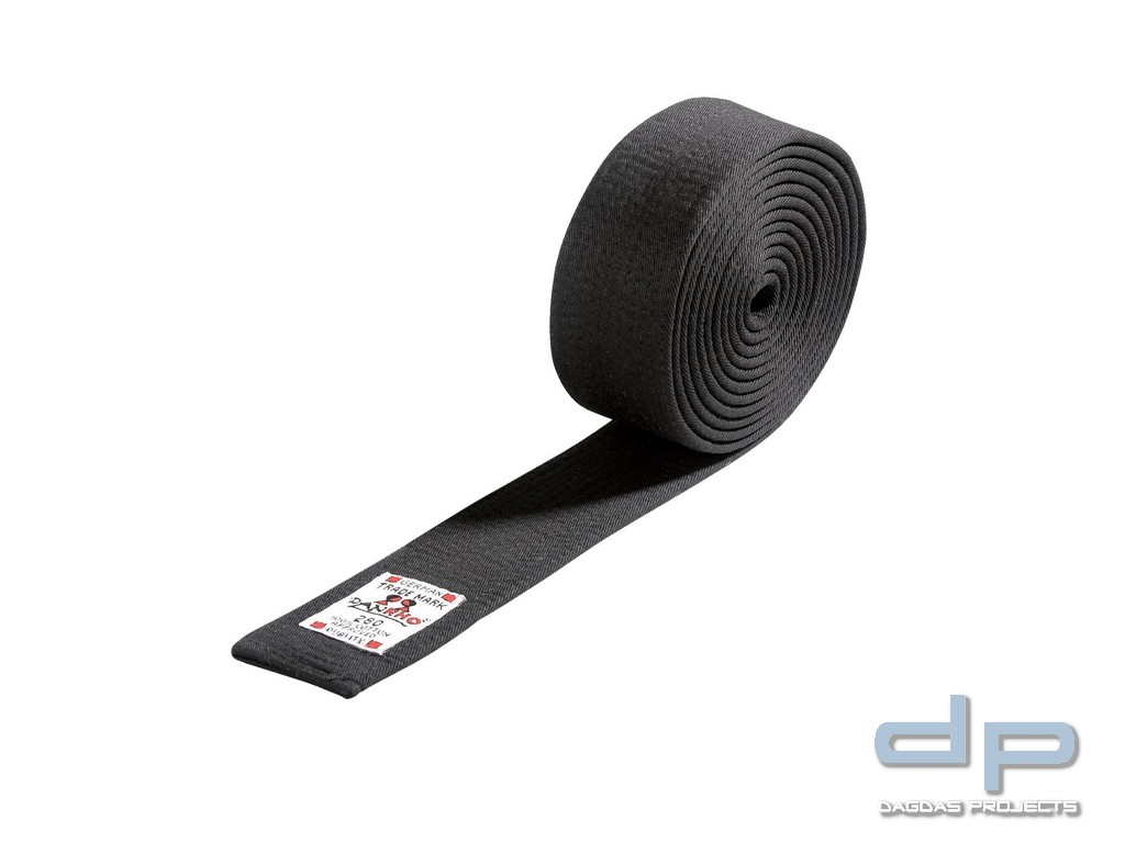 DANRHO Budo-Gürtel 5 cm Schwarz aus Baumwolle