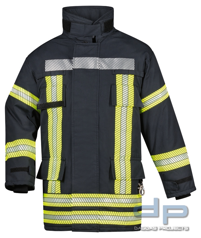 Überjacke EN 469:2005 dunkelblau segmentiert