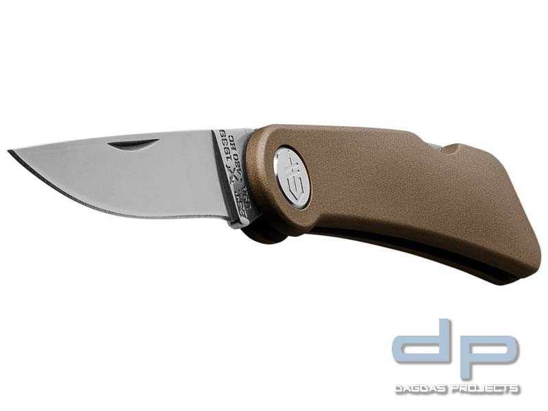 Gerber 39 Burnt Bronze, 420HC Stahl, Backlock, Nagelhau, Zinkguss mit Cerakote