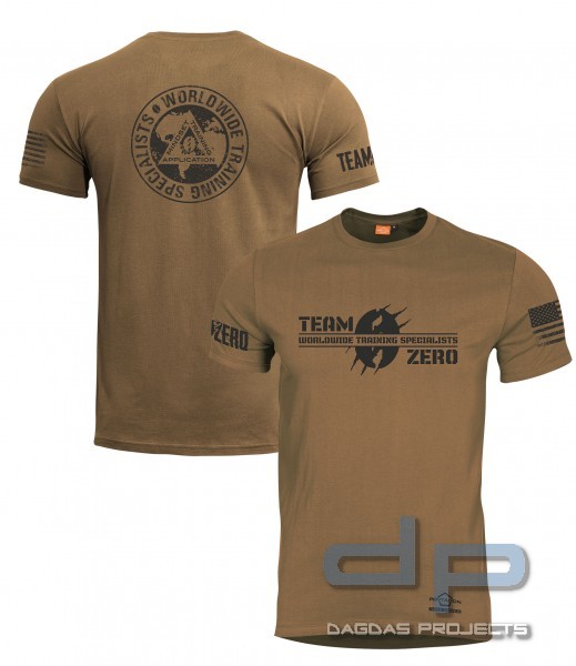 PENTAGON T-SHIRT AGERON ZERO EDITION IN COYOTE, GRÖßE: S