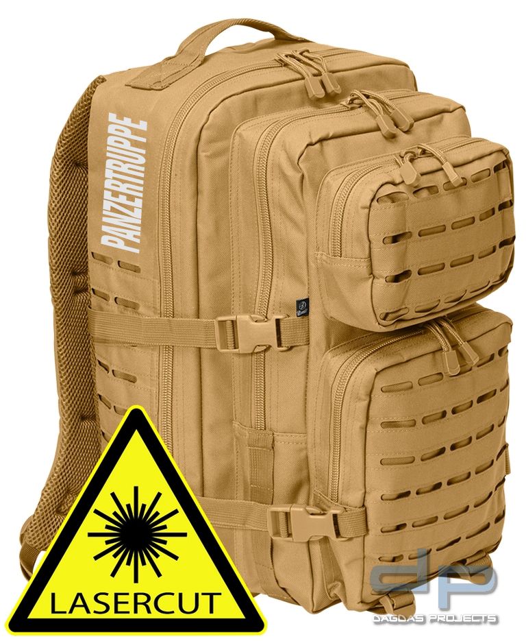 Brandit Rucksack US Cooper LASERCUT large in verschiedenen Farben mit Wunschaufdruck