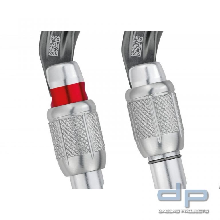 Petzl® Karabiner "WILLIAM", Screw Lock, leicht, asymmetrisch