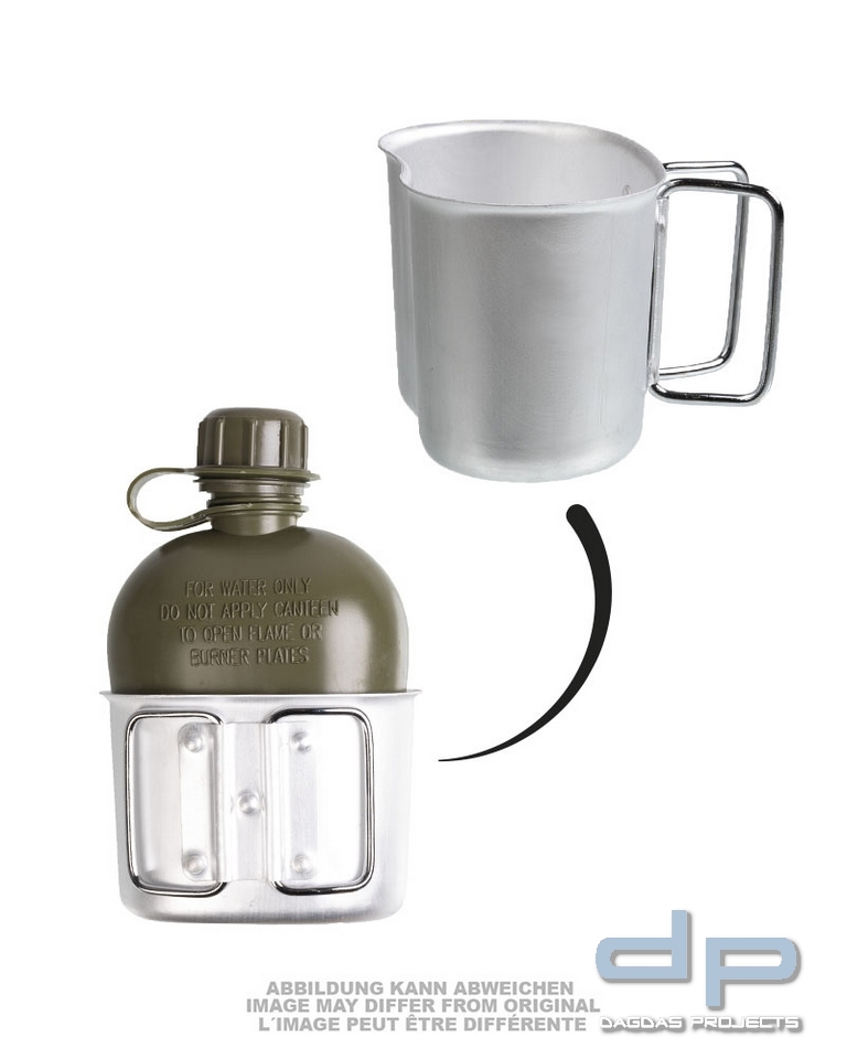 ÖSTERR.FELDFLASCHE 1LTR.M.BECHER U.HÜLLE NEUW. VPE 5