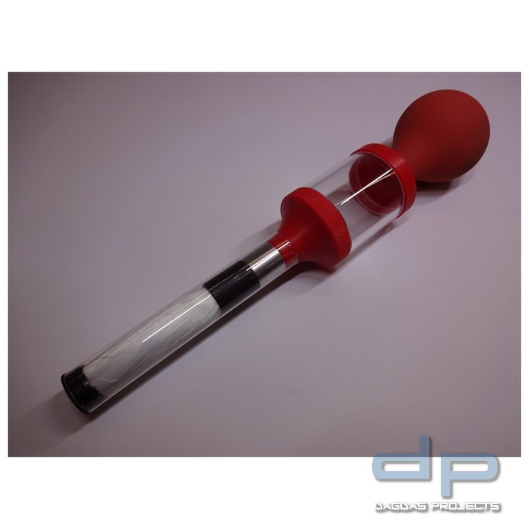 Dönges Fiberglaspinsel mit Zerstäubereinheit, im Aufbewahrungsbehälter