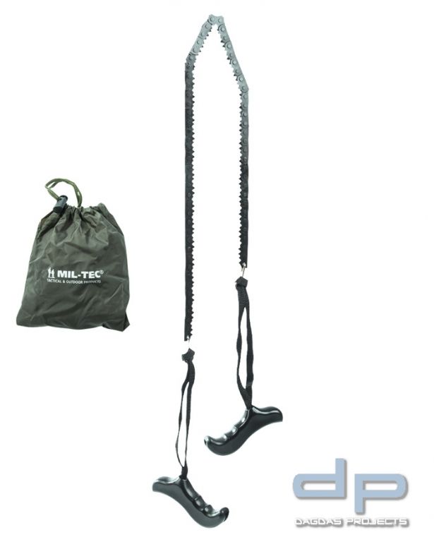 Mil-Tec Kettensäge 73cm mit Griffen und Etui