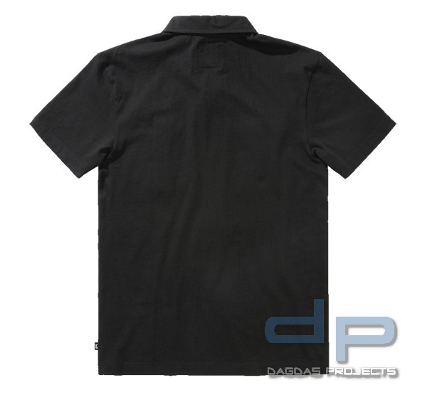 Jersey Poloshirt Jon halfsleeve in Schwarz
