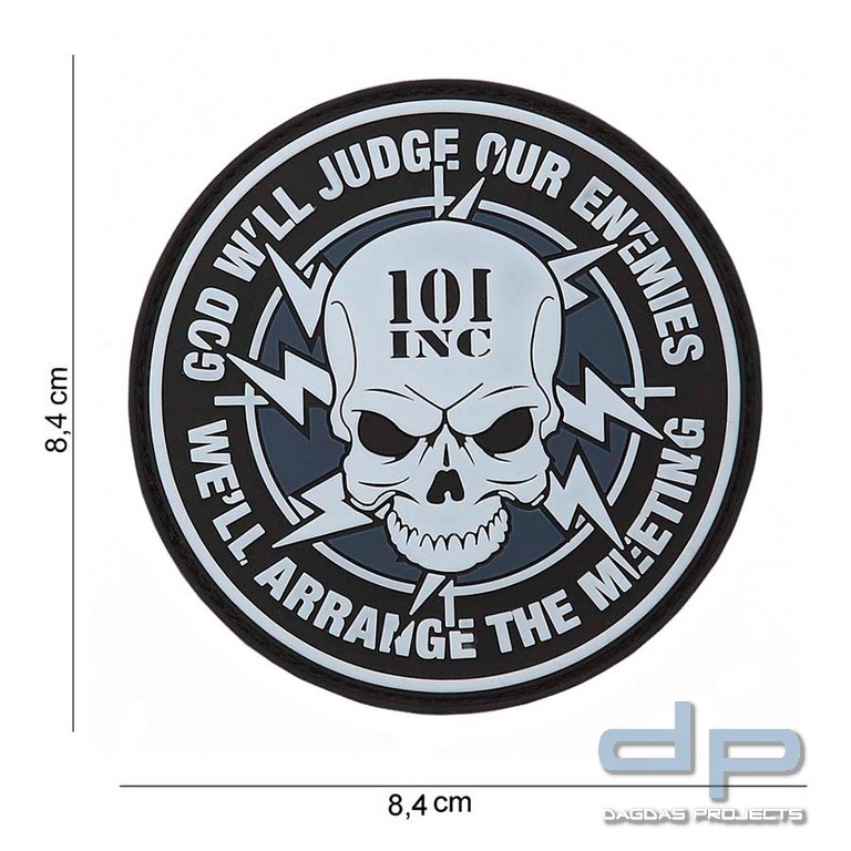 Emblem PVC 101 INC God will Judge our Enemies