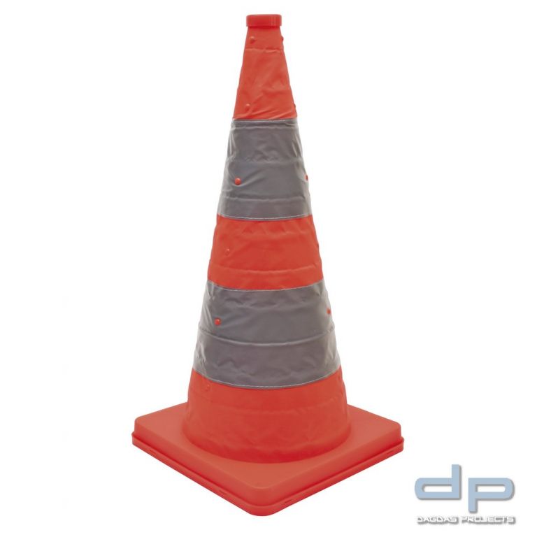 Faltleitkegel blinkend, Standard, 45 cm