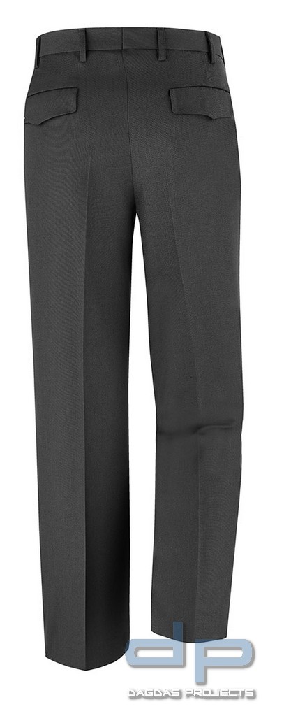 Feuerwehr Diensthose schwarz 55%/45% Polyester/Schurwolle Kammgarn-Serge