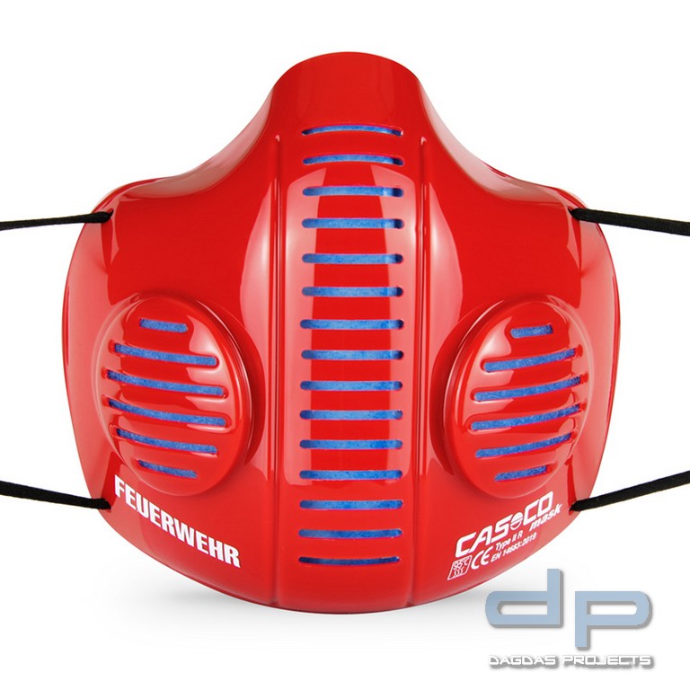 CASCO MASK 2.0 IN ROT AUFDRUCK: FEUERWEHR