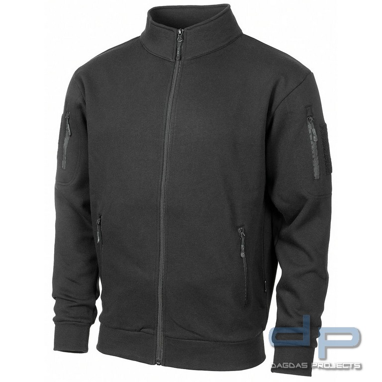 Sweatjacke, "Tactical", schwarz