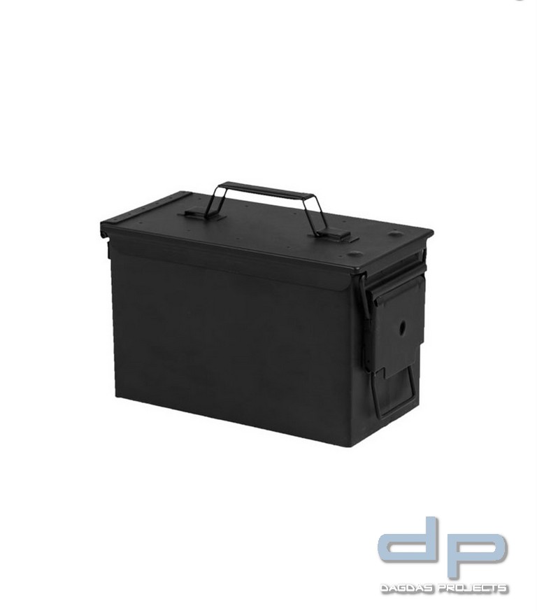 US AMMO BOX STEEL M19A1 CAL.30 SCHWARZ  VPE 2