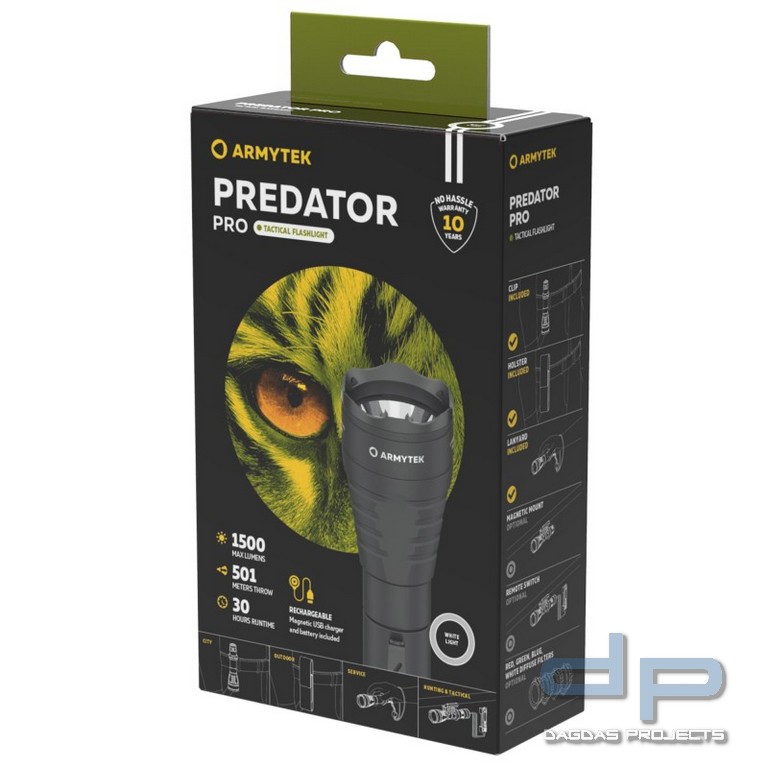 ARMYTEK Taschenlampe Predator Pro inkl. Akku