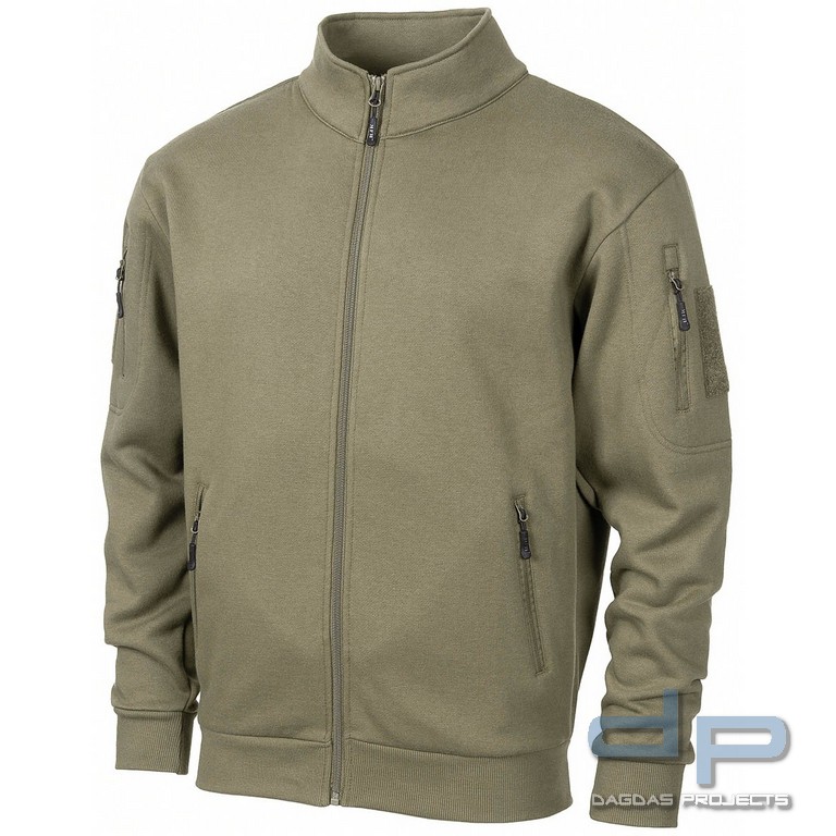 Sweatjacke, "Tactical", oliv