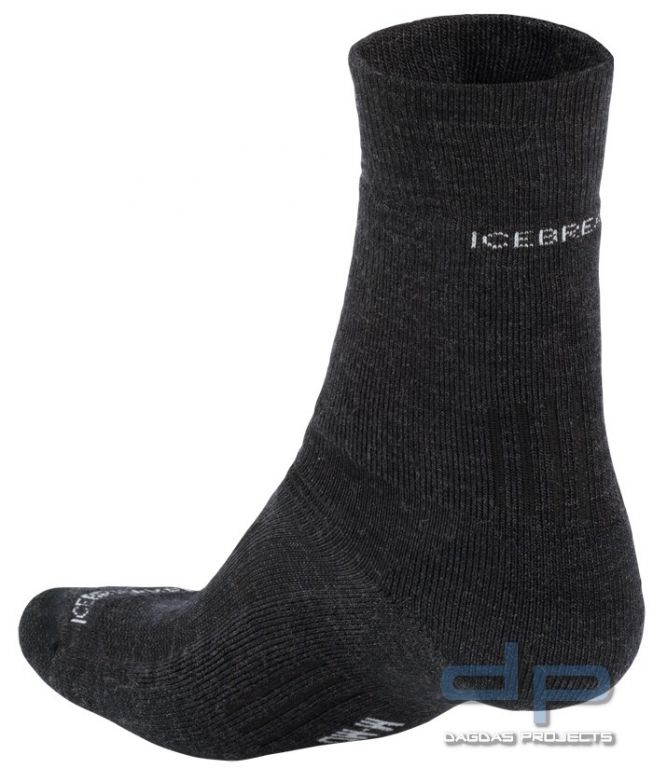 Icebreaker Socken Hike Medium Crew Black