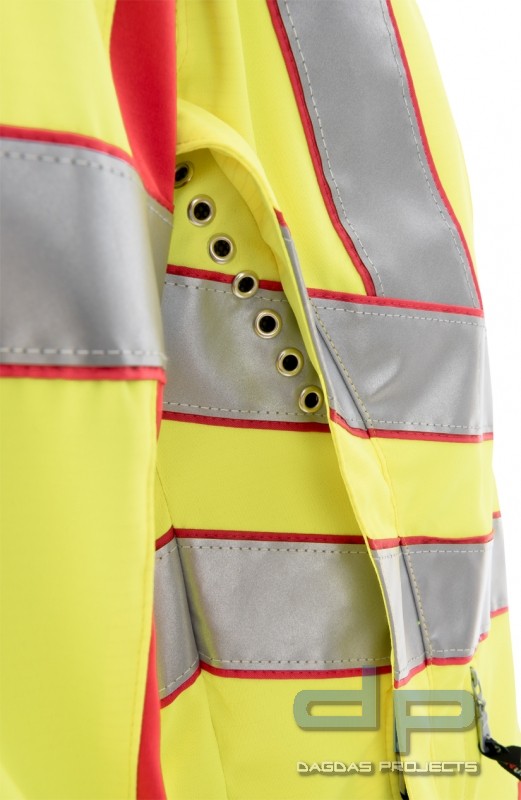 SOMMERJACKE “Night Hawk” Kl. 3, leuchtgelb / rot