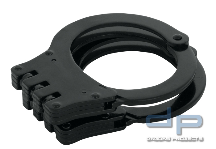 UZI Handschelle Hinged Double-Lock Schwarz