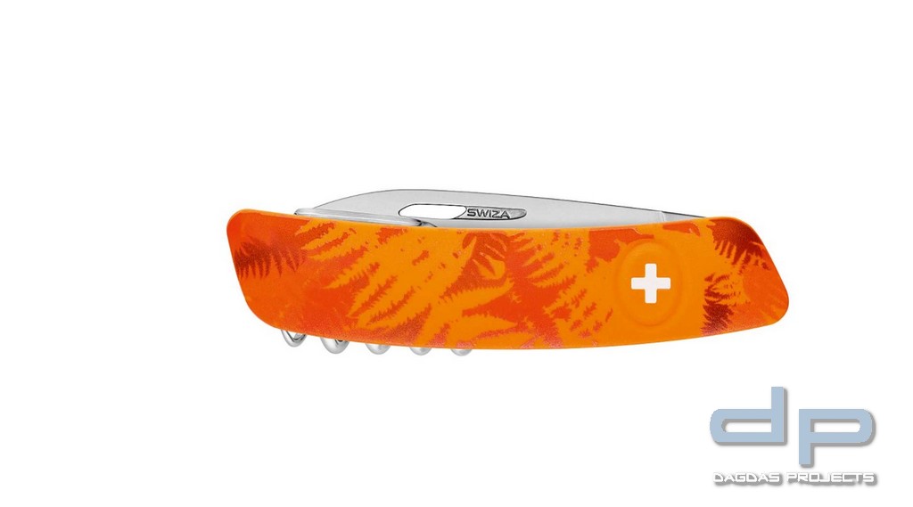Taschenmesser TT03 TICK TOOL Camo Farn Orange