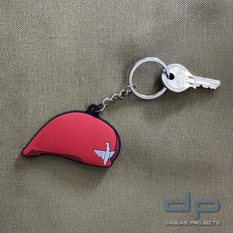 Schlüsselanhänger 3D PVC 1st Airborne Baret WWII #116