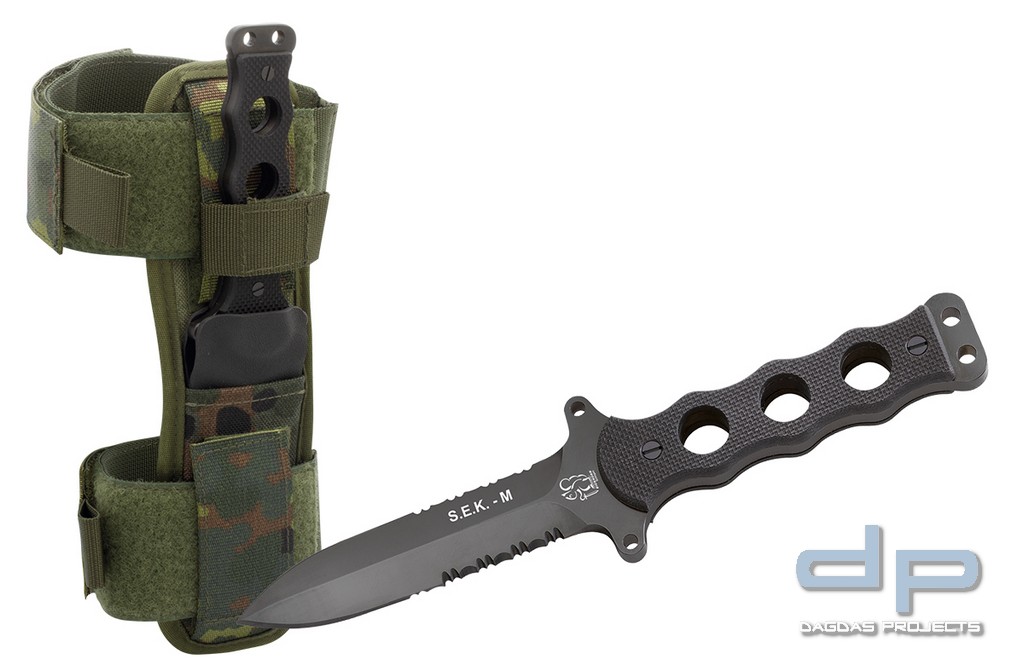 Eickhorn Kampfmesser S.E.K. M1 Flecktarn Scheide