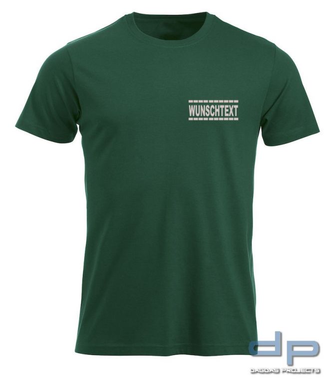 Clique New Classic-T Shirt mit Wunschaufdruck gestrichelte Linien in verschiedenen Farben