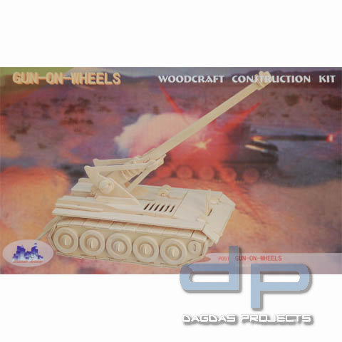 Holzbausatz gun/wheels