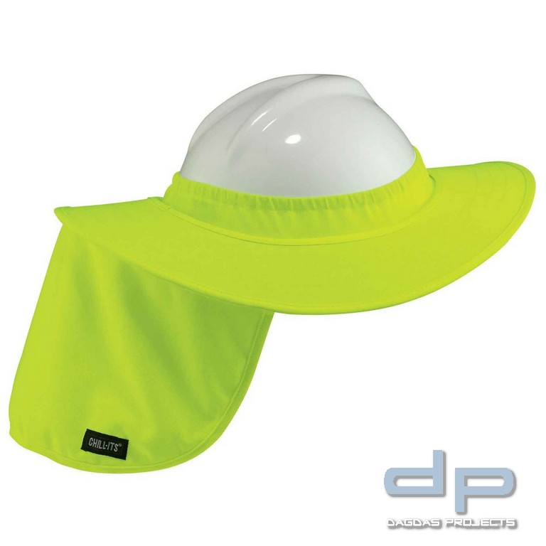 Ergodyne Krempe für Schutzhelm mit Nackenschutz Chill-Its 6660 in lemon und orange