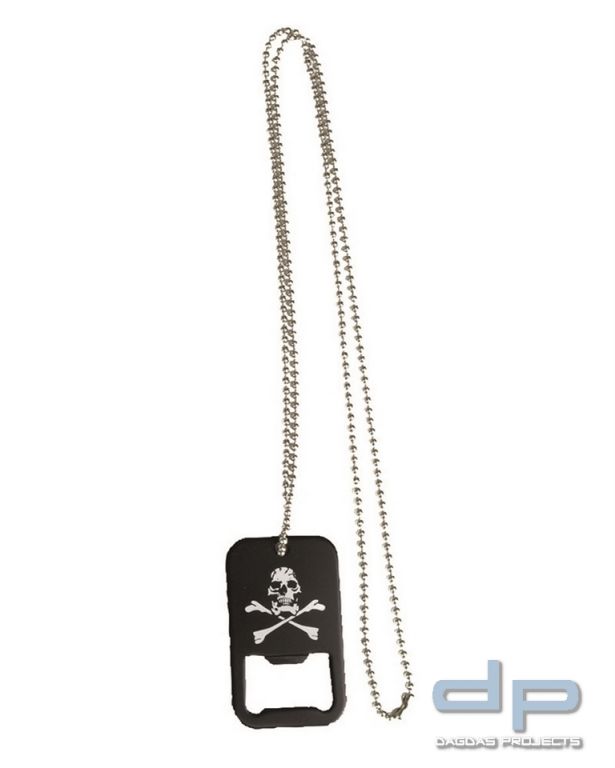 DOG TAG BOTTLE OPENER SKULL 20 Stück