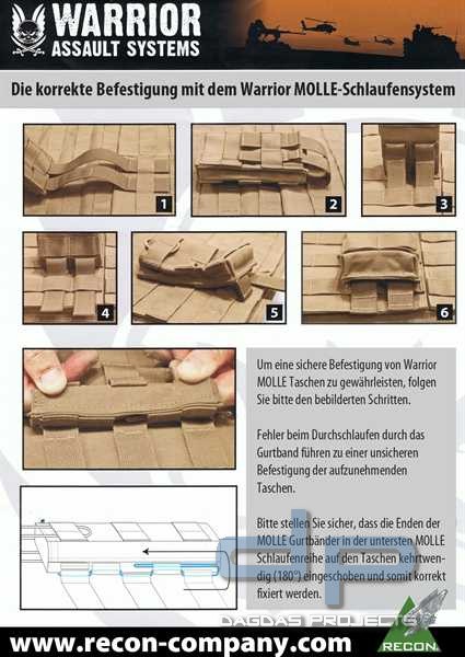 Warrior Adjustable Radio Pouch Black