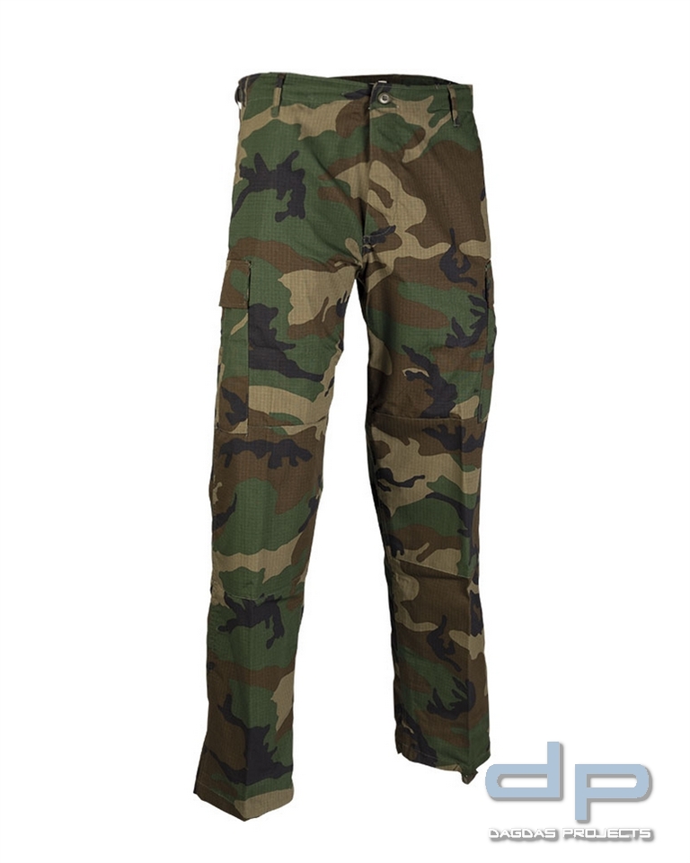 US BDU FELDHOSE R/S WOODLAND