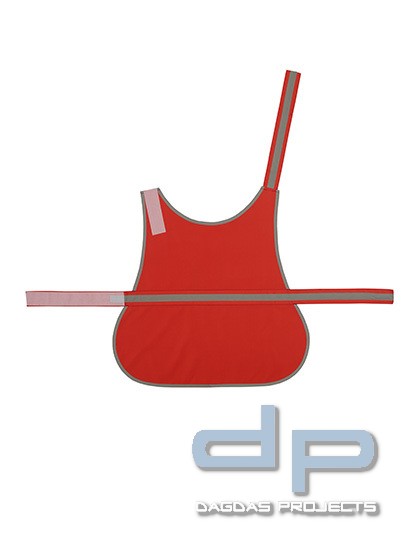 Hi Vis Dog's Vest in verschienden Farben mit Wunschaufdruck in Reflex Silber