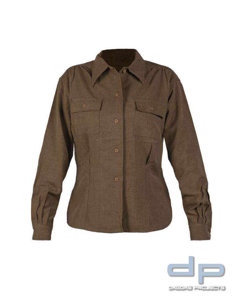 US SHIRT WOOL WOMEN´S OD (REPRO) VPE 2