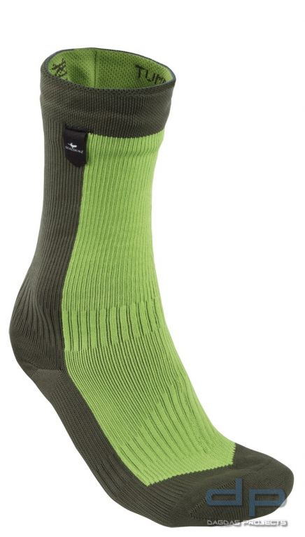 SealSkinz Hiking Mid Mid Lenght Socks Moss/Oliv