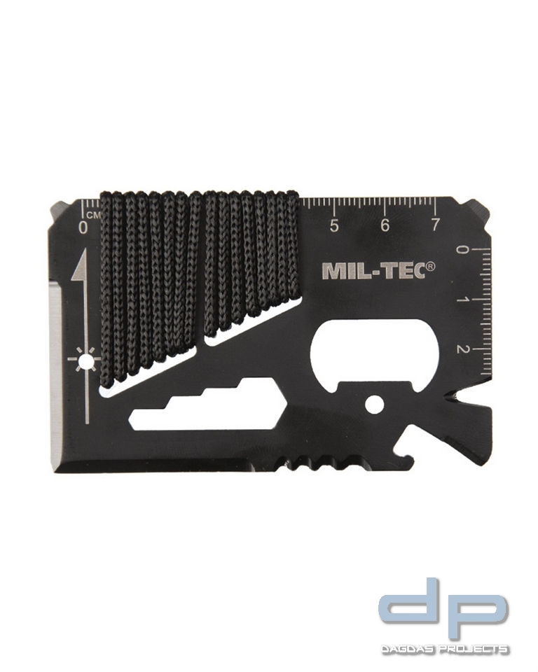 SURVIVAL TOOL PARACORD SCHWARZ M.HÜLLE VPE 10